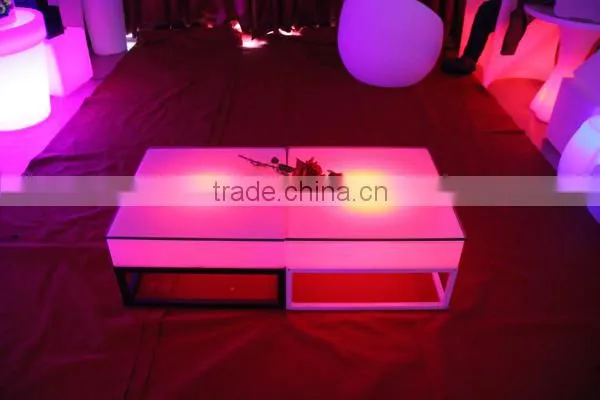 CE ROHS Waterproof Led Low Table led coffee table