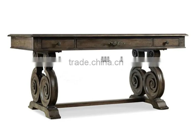 Spanish style wooden living room console table