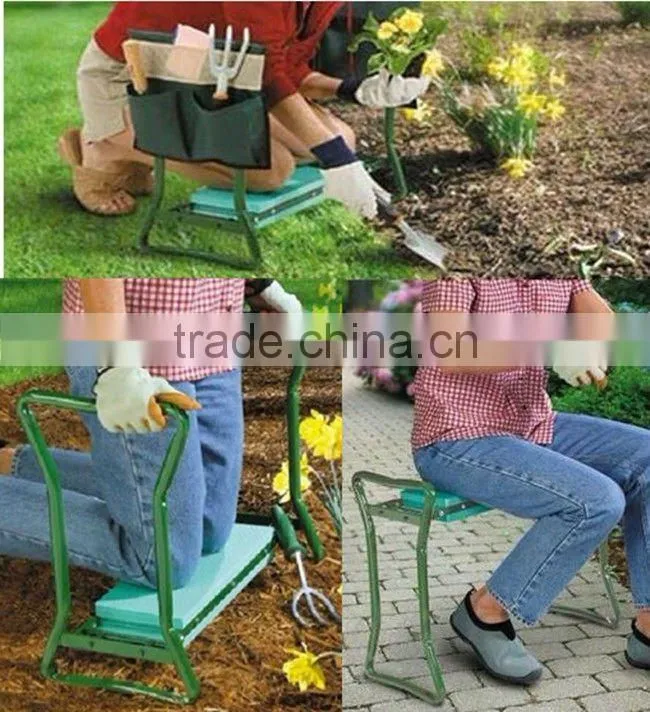 Foldable garden kneeler,garden stool,garden kneeler with tool bag