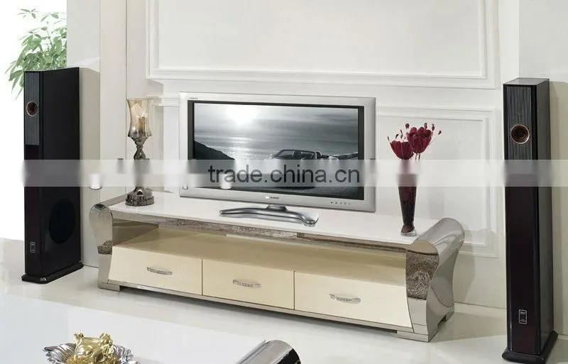 new moden design high glossy marble TV Stand