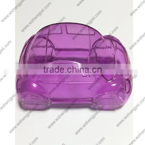 Cleverish portable cute car plastic storage jewelry wedding box kit