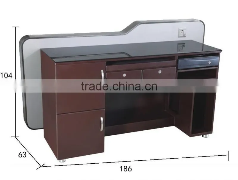 Nail Bar combine used nail salon furniture wholesale beauty supply store TKN-6C63+6C70