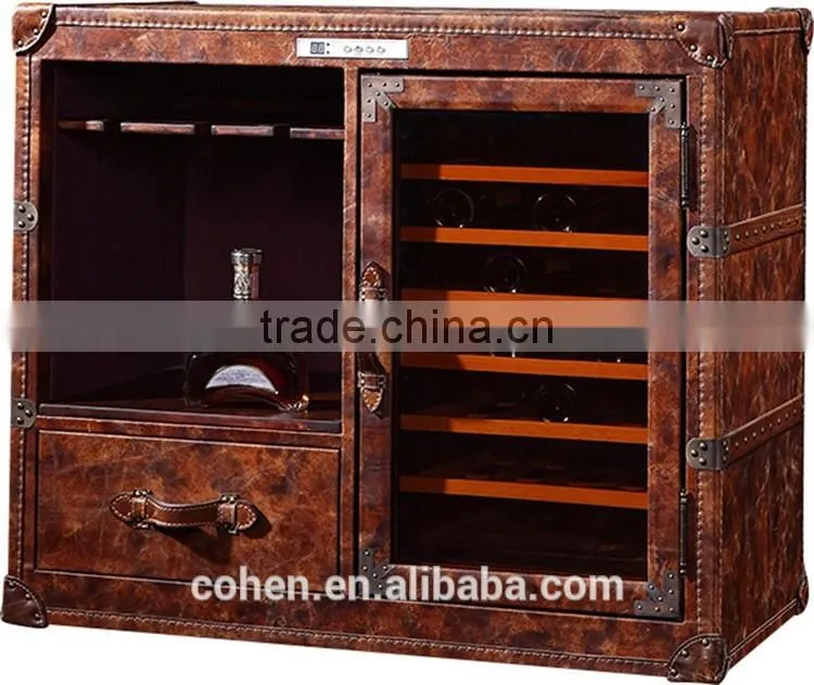 2016 Factory direct sale customized antique home furniture wine refrigerator for livingroom/bar decor for hot selling