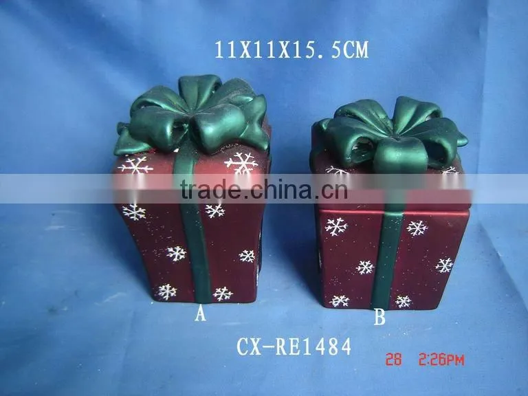 Ceramic Gift Box-Ceramic christmas gift box