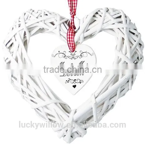 2014 honey wicker hearts wedding decorations