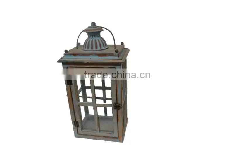 Minhou Handmade Rustic Wooden Candle Lantern