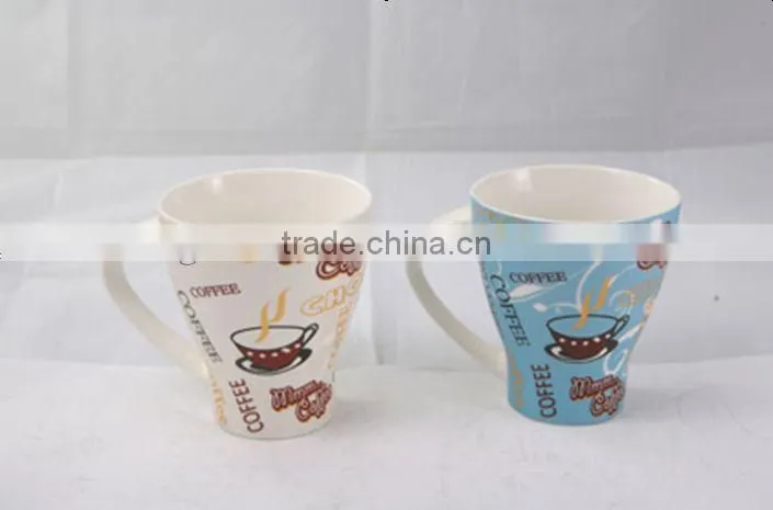 Eco Ceramic Porcelain Coffee Mug with Big Mouth