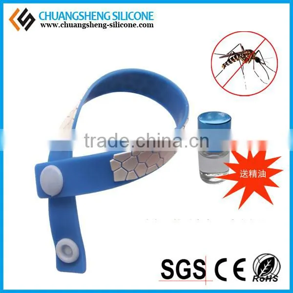 Silicone Rubber Mosquito Repellent Bracelet With Low Price from Professional Factory