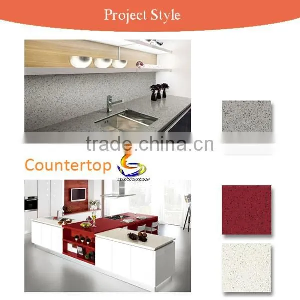More popular hotel bathroom black color quartz vanity tops