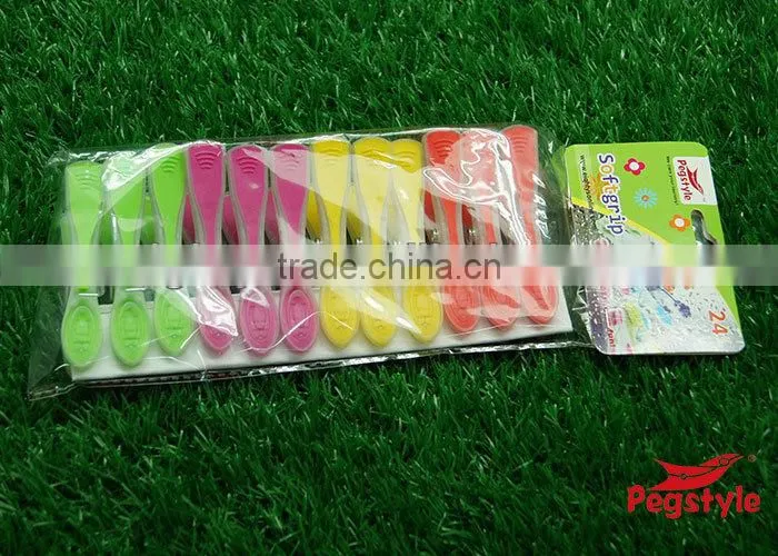 Bi-material tansparent plastic pegs clothes pins