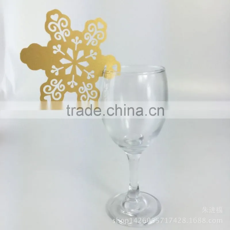 wholesale party favors supplier wine glass card laser cut wedding invitation card