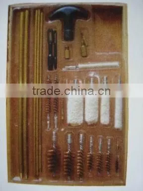 bore brush 28pcs gun brush kit with wooden box