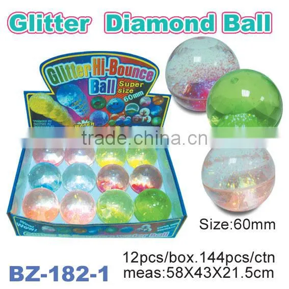 TPU Glitter Bouncy Ball