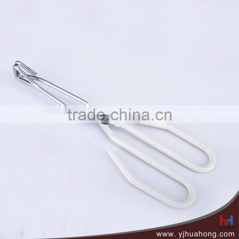 PVC Coating Handle Scissor Tongs,BBQ tongs HFT-WS04