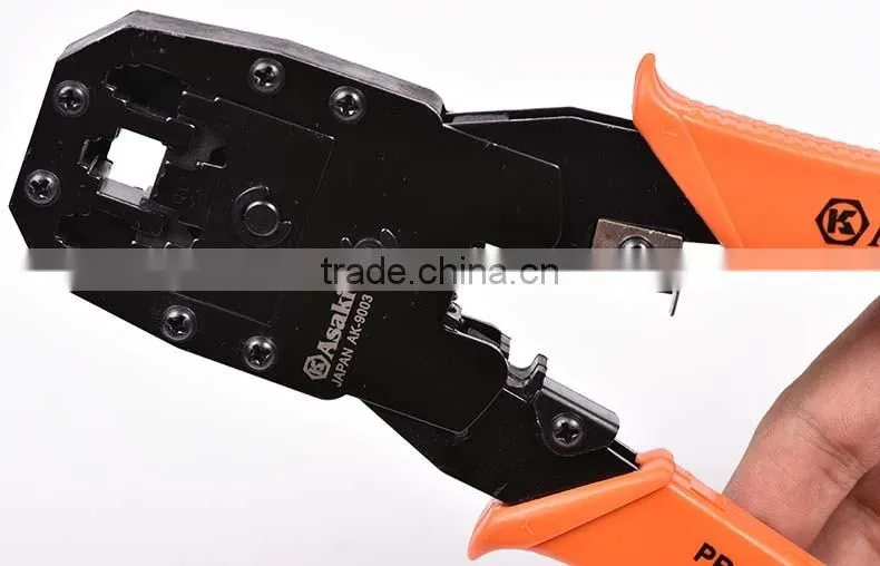 AK-9003 carbon steel 4P/6P/8P network crimping tool