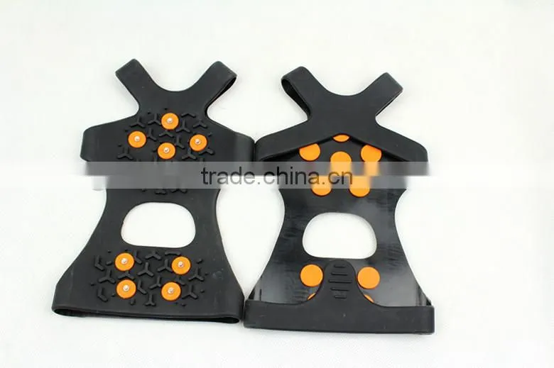 Fashion professional convenient ice spikes Anti-slip silicone rubber crampons