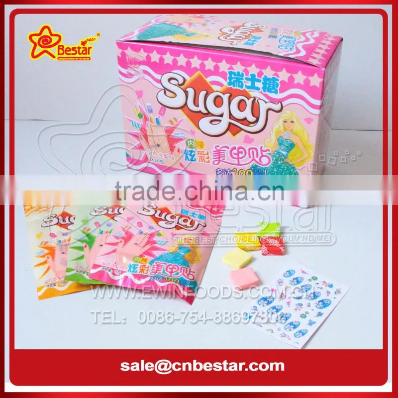 Fruit Flavor Football Whistle Bubble Gum Roll