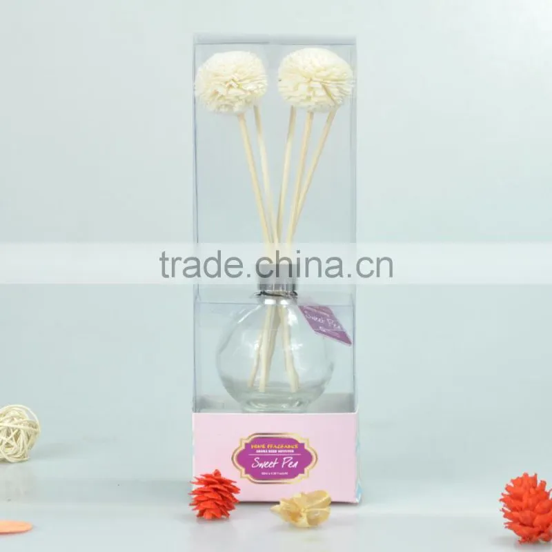 fragrance oil air freshener aroma diffuser with sola flower diffuser PET bottle