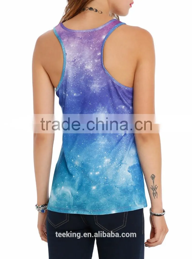 fashion sexy girl full sublimation tank top