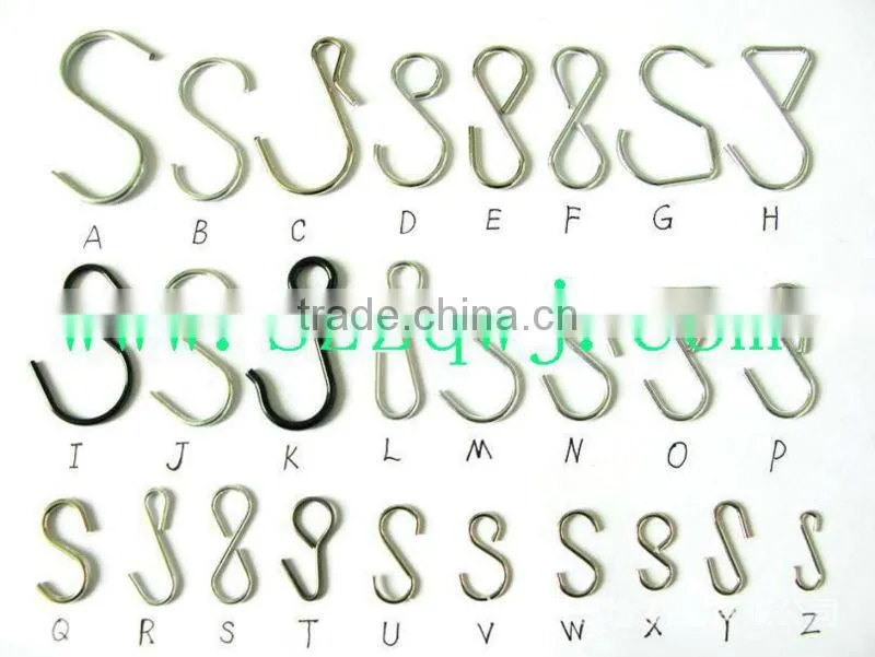 Stainless steel hook S-hook metal hook for packaging accessories