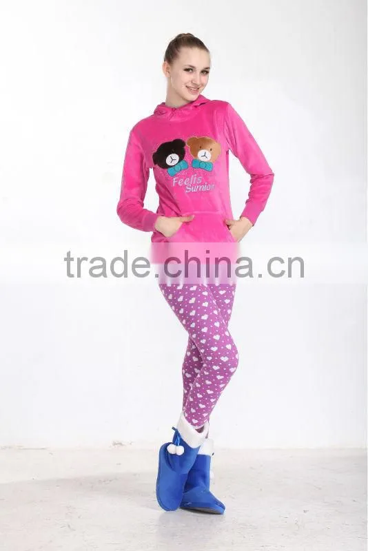 love bear velvet wholesale boutique nice fancy latest-design-girls-top