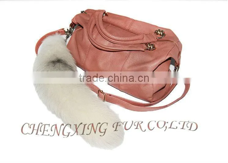 CX-R-45 Genuine Fox Fur Tail Key Chain