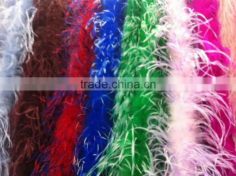 holesale fashion ostrich feather boas, feather trim For Party decoration