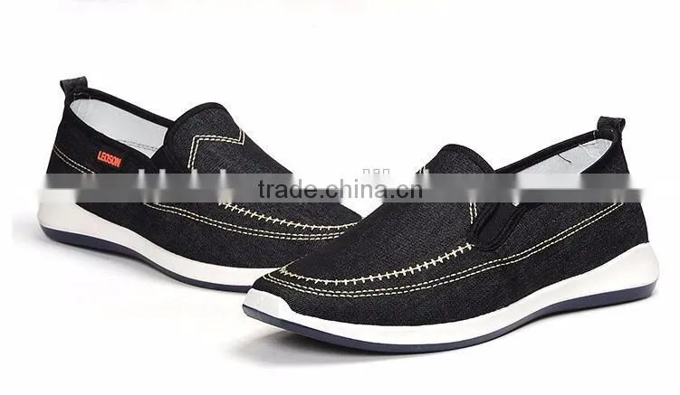 High quality canvas casual shoes men walking sneakers china factory