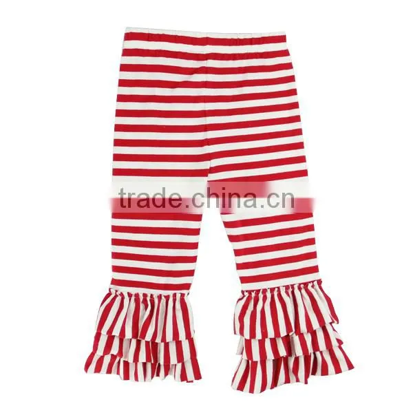 Kaiyo 2015 new style wholesale striped benny ruffle pants