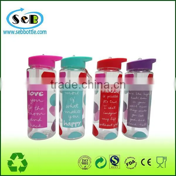 BPA free plastic water bottles with silicone sleeve, plastic water bottle with silicone ring