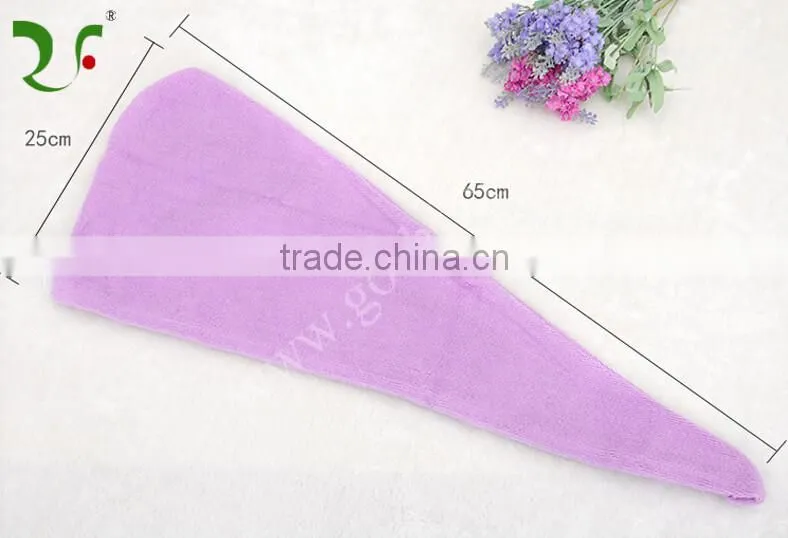 100% cotton womens towel hair drying wrap