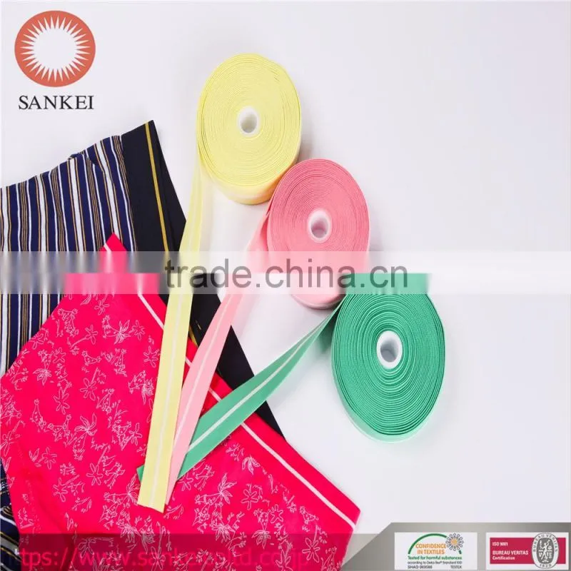 Flat rubber band,we can weave lines of different thickness and color as per customer's requirement.XGM-058