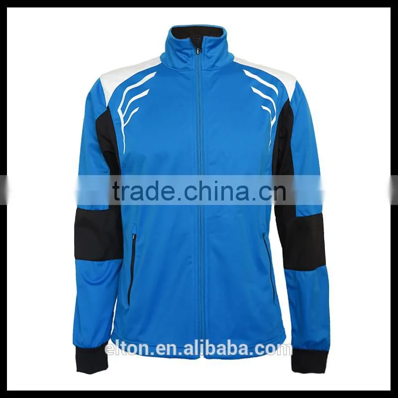 Blue Men's Single Membrane High Quality Soft Shell Jacket