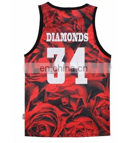 Digital printing and sublimation printing custom tank top