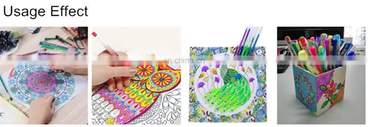 Office Stationery Metallic Glitter 48 Piece Gel Pen Set Art Stationery Supplies