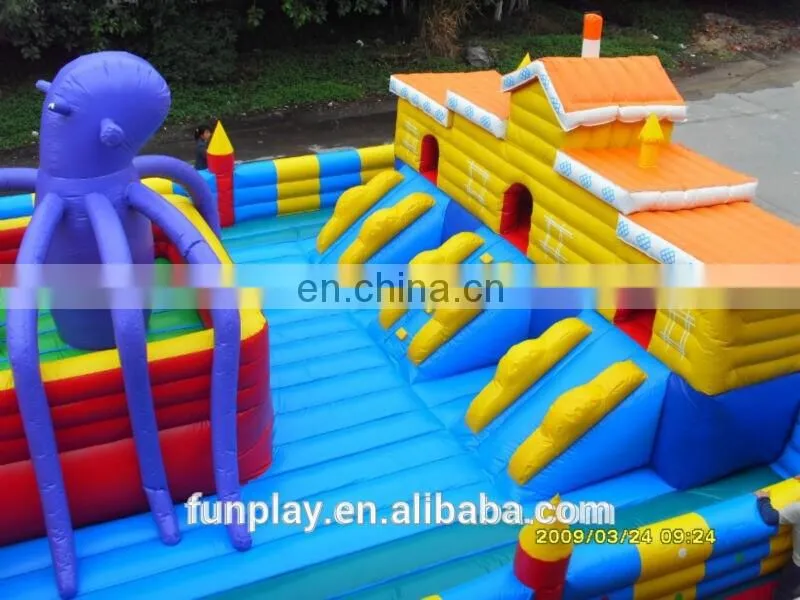 HI hot sale giant inflatable amusement park children's playground amusing park for sale