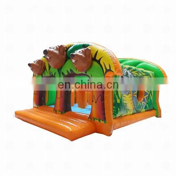 Inflatable Jungle Kingdom with Beaver Head