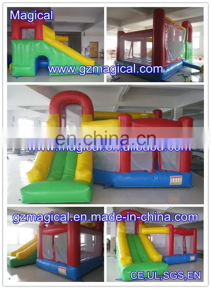 Blue mini Inflatable bouncer Combo dry slide