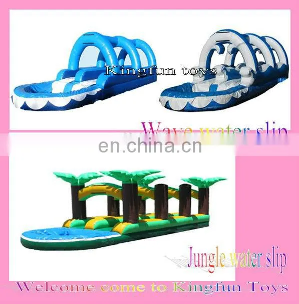 HOT Inflatable wet slide,double water slideway inflatable toys
