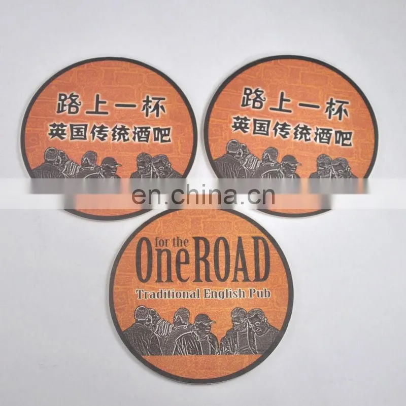 Factory price good quanlity beautiful absorbent paper coaster