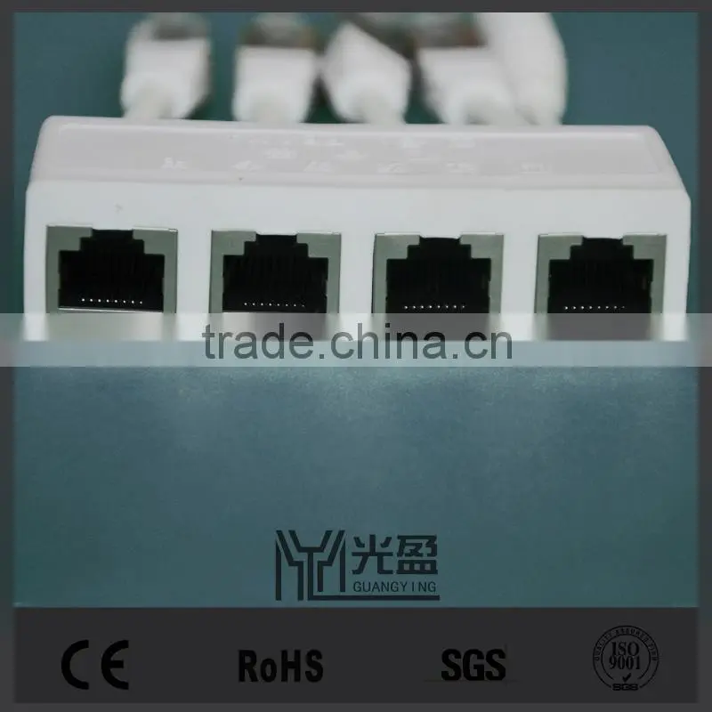 stable property rj45 plug POE splitter cable with dc connector