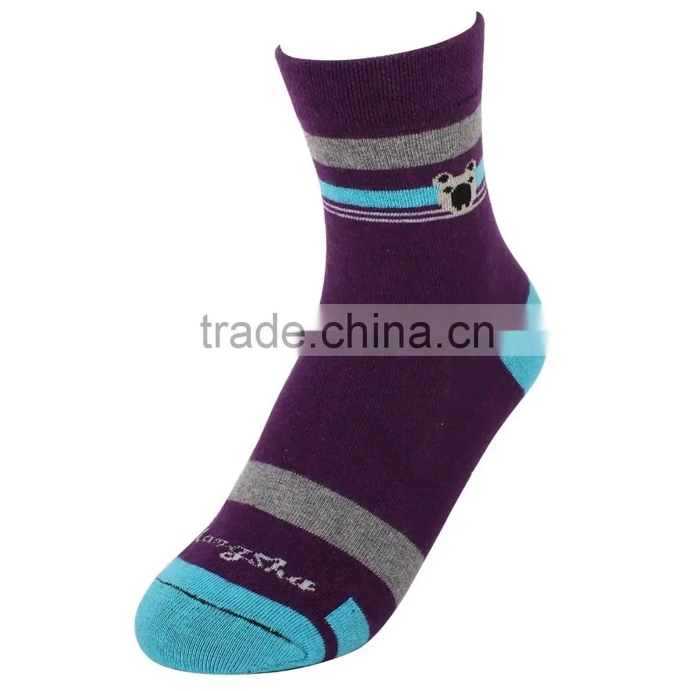 100% cotton children socks with sole pattern