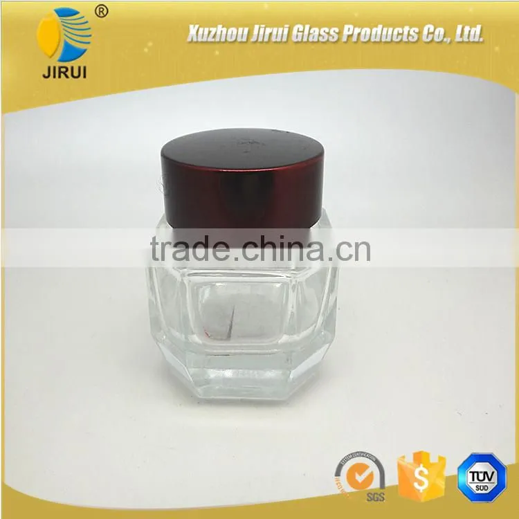 60oz empty glass jar for face cream wholesale