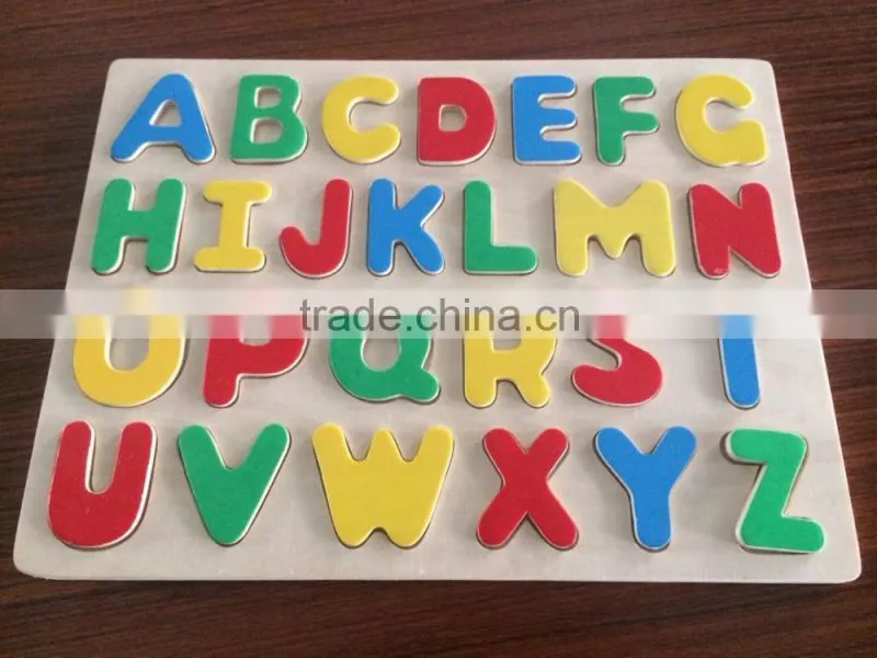2015 Puzzle Toys For Little Kids 26 English Letters Puzzle Educational Puzzle Game