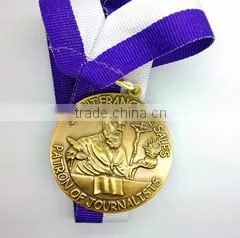 custom medal producer custom metal medal with ribbon