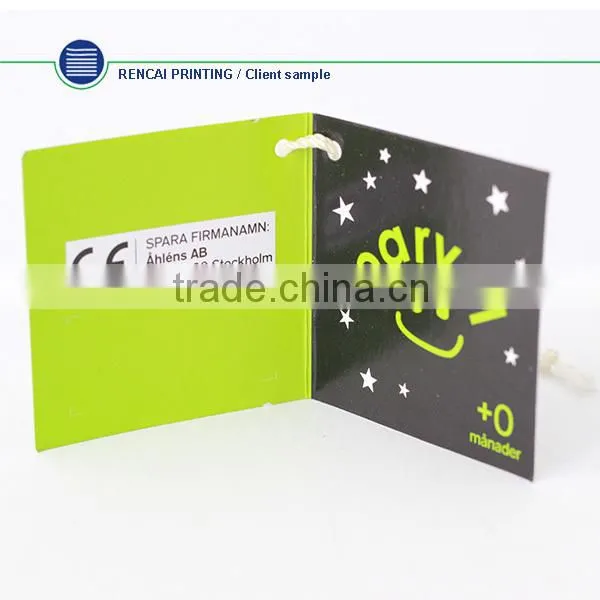 China factory outlet custom jeans hang tag for printing