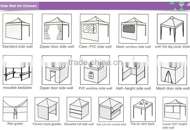 Wholesale custom safari tents for outdoor trade show tent folding marquee