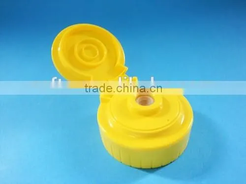 Plastic white flip top cap 38-400 / 38-400 and 53.5mm closure ribbed cap for tomato bottle