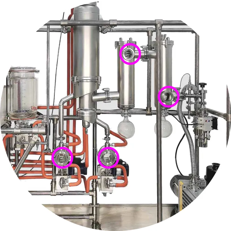 Short Path Wiped Film Systems Plant New Material Distill Oil Fractional Molecular Distillation Vacuum Distillation