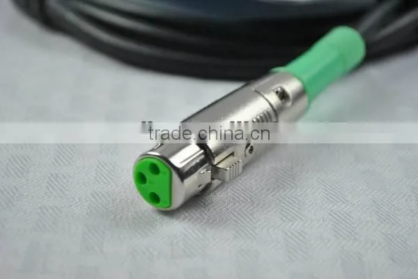 10FT XLR OFC Microphone Cable With Black Color MC191-10FT